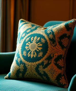 The Heritage Weave intricate pattern pillow