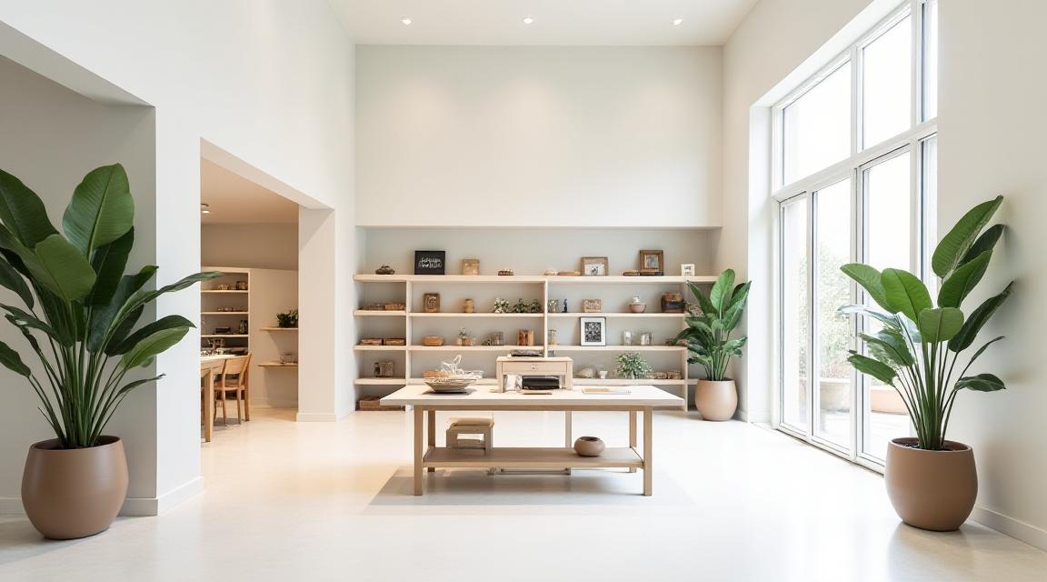 Modern retail interior designed by LoomCraft Consultancy